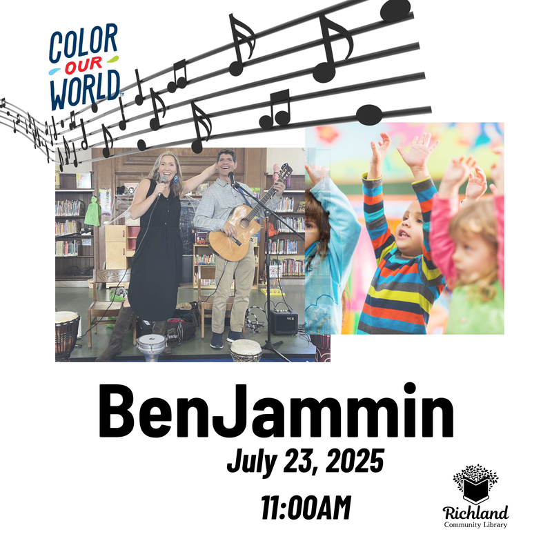 BenJammin Concert for kids all ages welcome July 23 at 11 AM