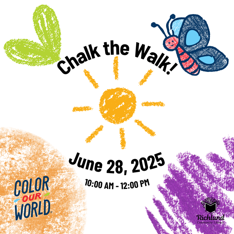 Chalk the walk all ages welcome june 28 10 am to 12 pm