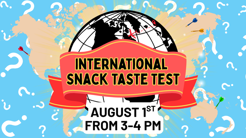 International Snack Taste Test Banner
