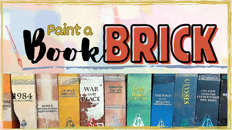 Paint a Book Brick Banner