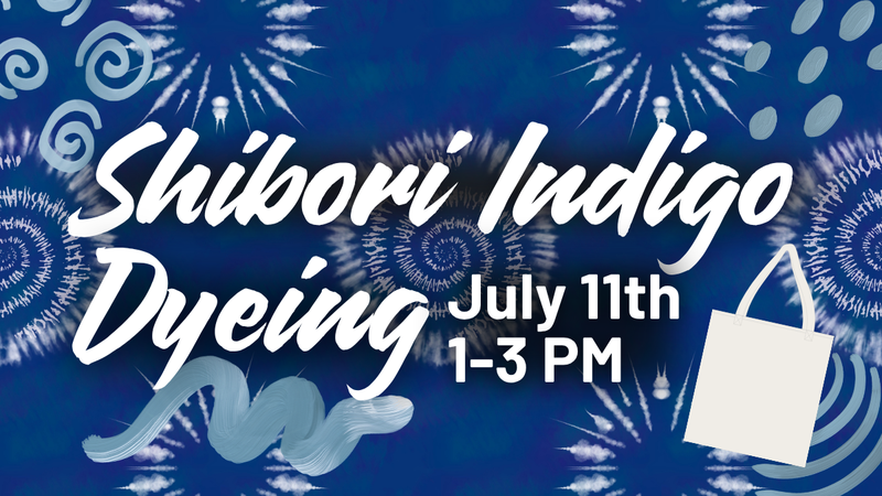 Shibori Indigo Dyeing Banner