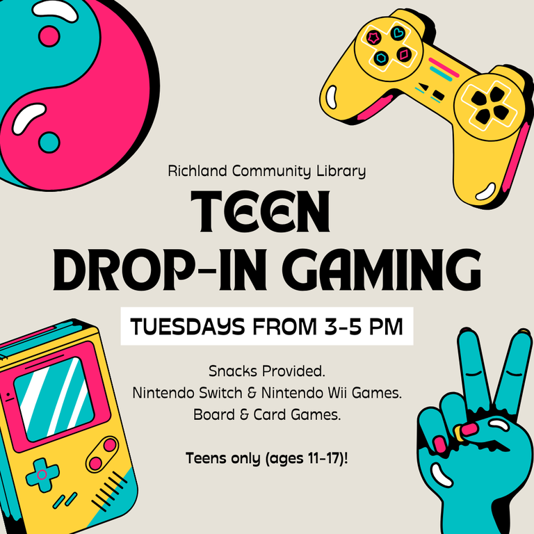 Drop In Gaming flyer