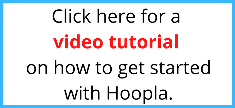 Hoopla Video Tutorial Icon Link